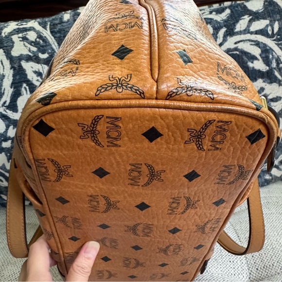 MCM Cognac Visetos Tote - Picture 5 of 12